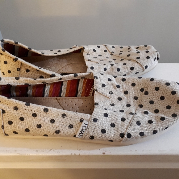 Toms alpargata polka dot canvas shoes - Picture 2 of 3